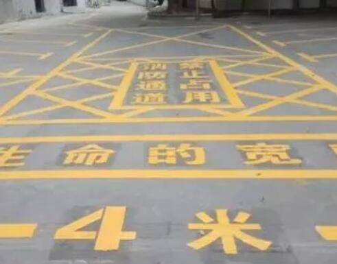 景县仓库划线